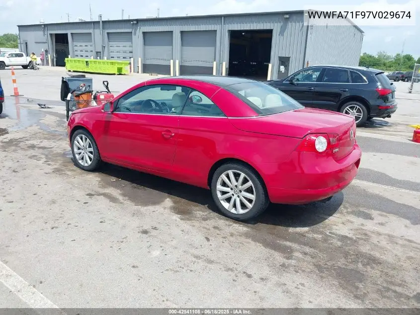 2007 Volkswagen Eos 2.0T VIN: WVWFA71F97V029674 Lot: 42541108