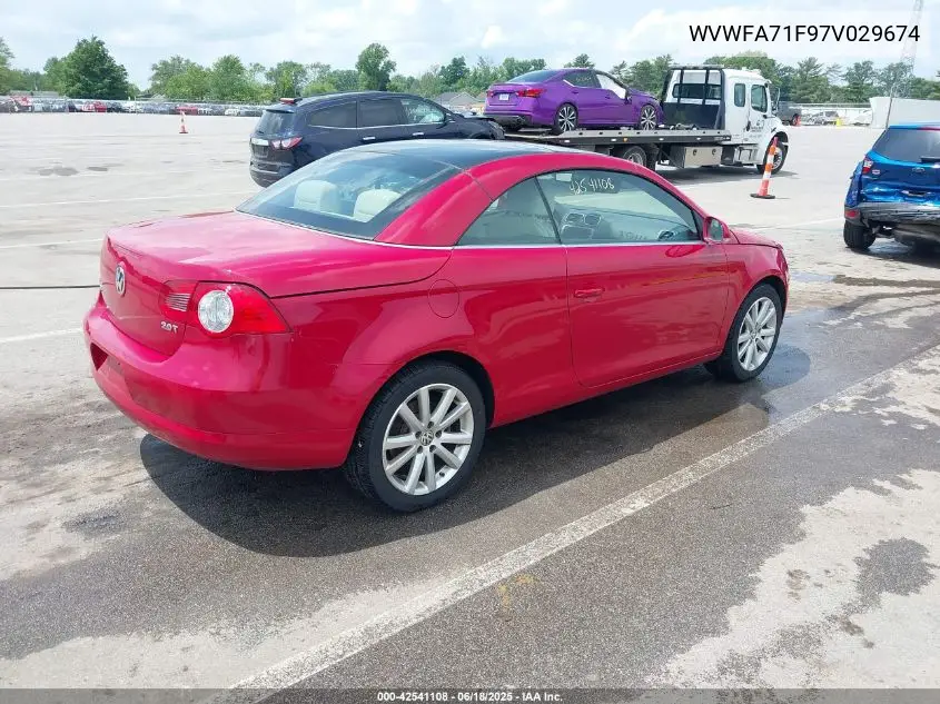 2007 Volkswagen Eos 2.0T VIN: WVWFA71F97V029674 Lot: 42541108