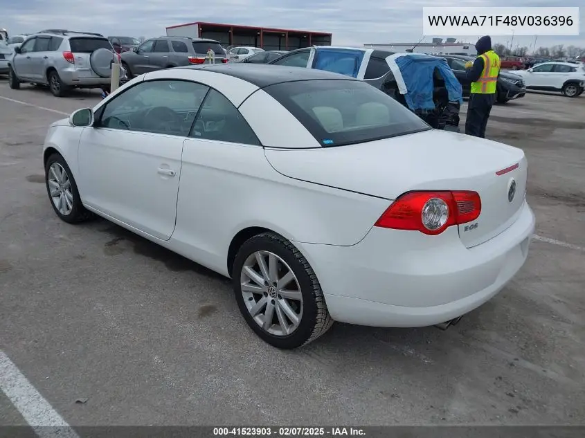 2008 Volkswagen Eos Komfort VIN: WVWAA71F48V036396 Lot: 41523903