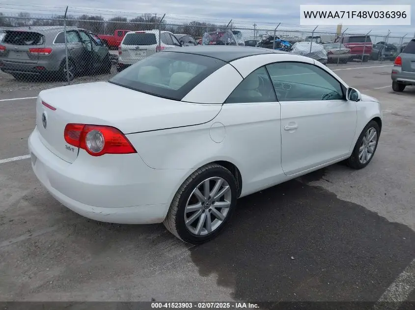 2008 Volkswagen Eos Komfort VIN: WVWAA71F48V036396 Lot: 41523903