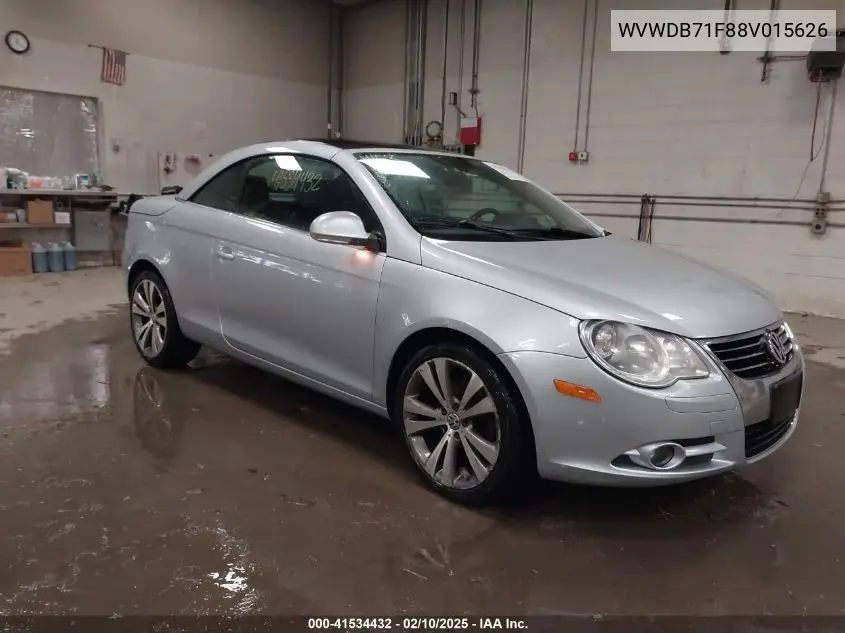 2008 Volkswagen Eos Vr6 VIN: WVWDB71F88V015626 Lot: 41534432