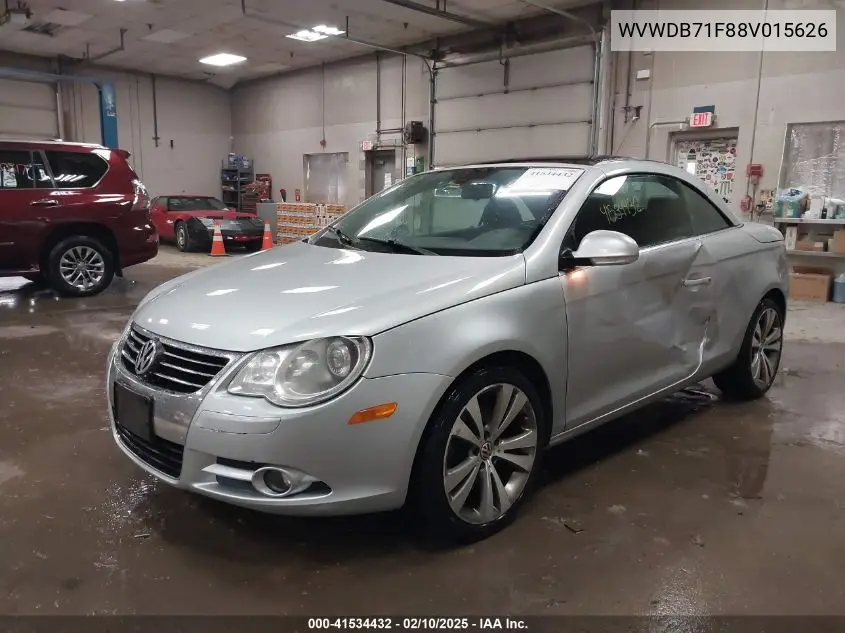 2008 Volkswagen Eos Vr6 VIN: WVWDB71F88V015626 Lot: 41534432