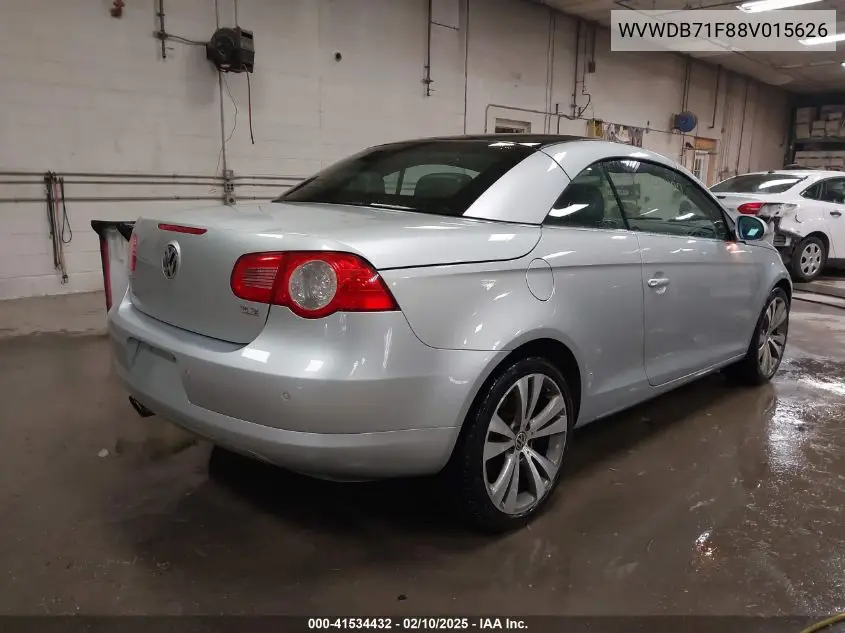 2008 Volkswagen Eos Vr6 VIN: WVWDB71F88V015626 Lot: 41534432