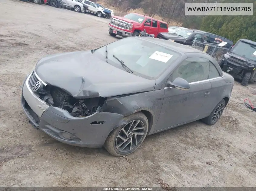 2008 Volkswagen Eos Turbo VIN: WVWBA71F18V048705 Lot: 41768685