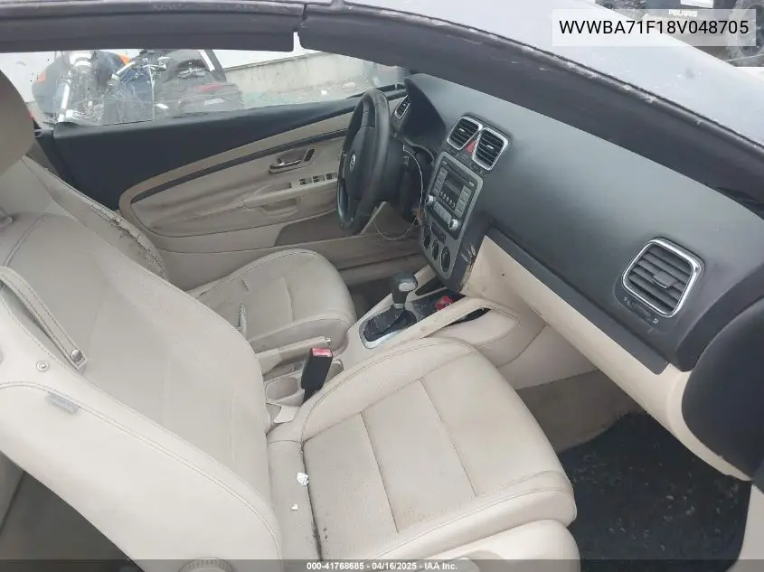 2008 Volkswagen Eos Turbo VIN: WVWBA71F18V048705 Lot: 41768685