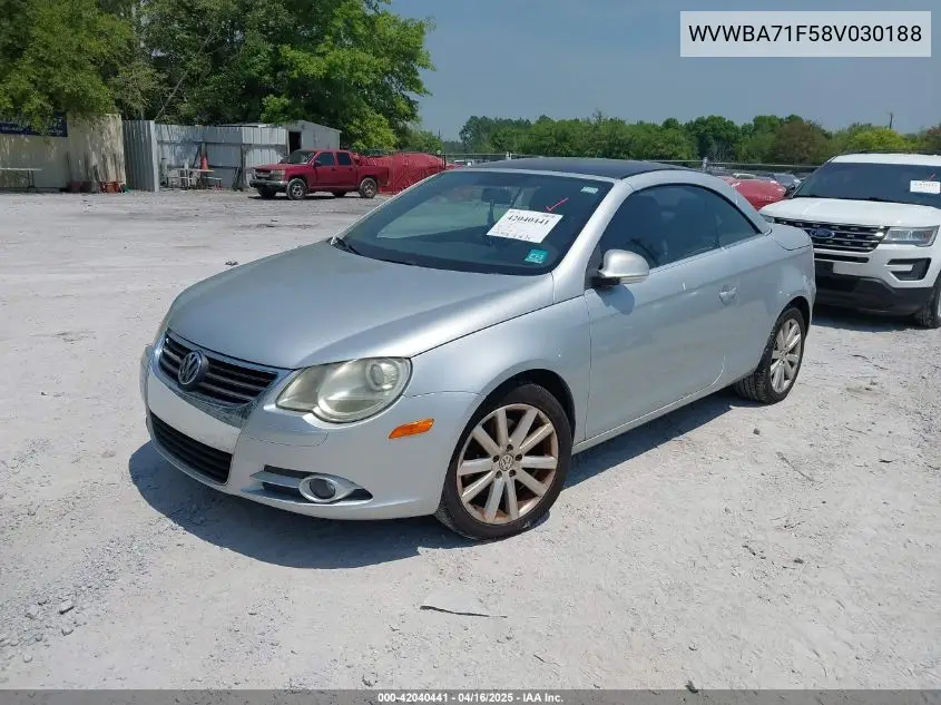 2008 Volkswagen Eos Komfort VIN: WVWBA71F58V030188 Lot: 42040441