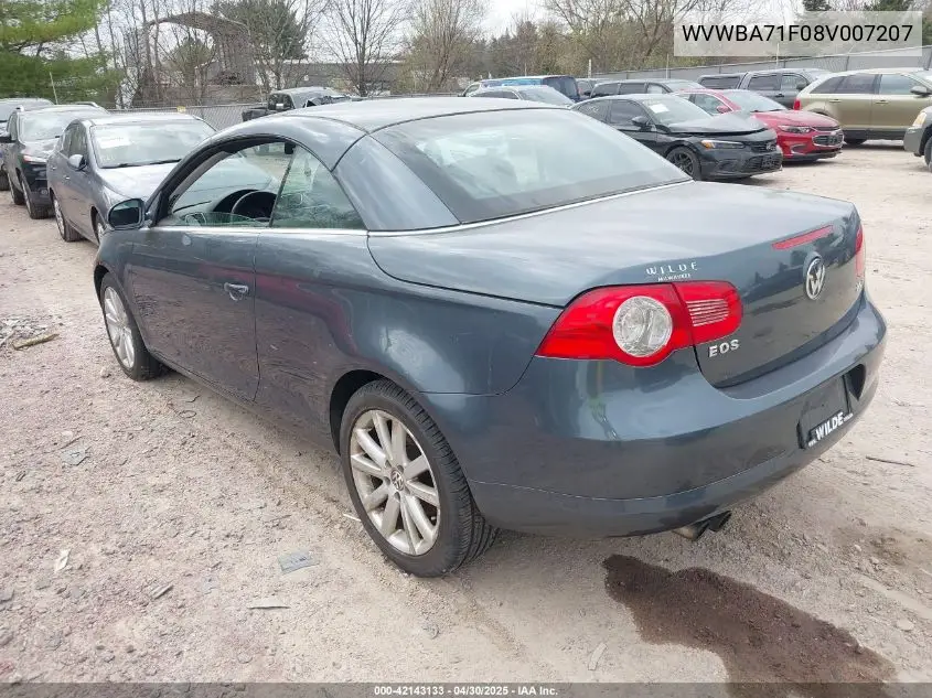 2008 Volkswagen Eos Komfort/Turbo VIN: WVWBA71F08V007207 Lot: 42143133