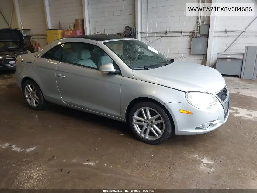 2008 Volkswagen Eos Lux VIN: WVWFA71FX8V004686 Lot: 42256349