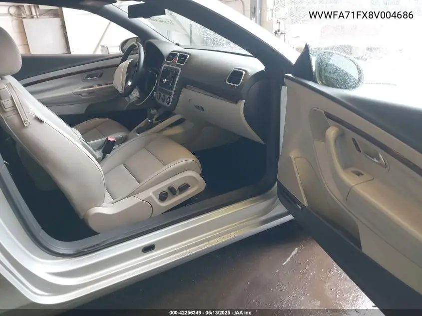 2008 Volkswagen Eos Lux VIN: WVWFA71FX8V004686 Lot: 42256349