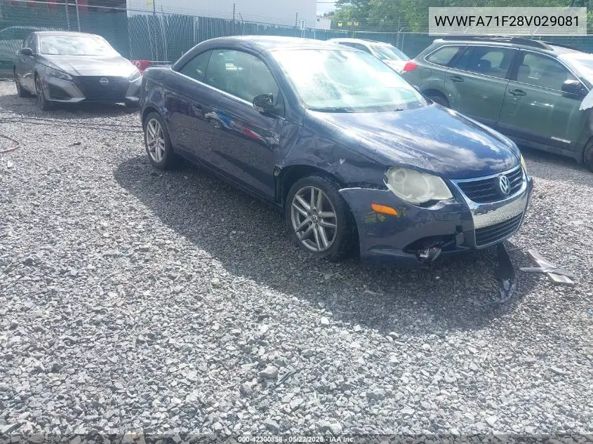 2008 Volkswagen Eos Lux VIN: WVWFA71F28V029081 Lot: 42300858
