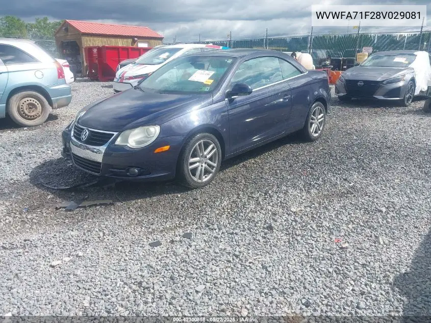 2008 Volkswagen Eos Lux VIN: WVWFA71F28V029081 Lot: 42300858