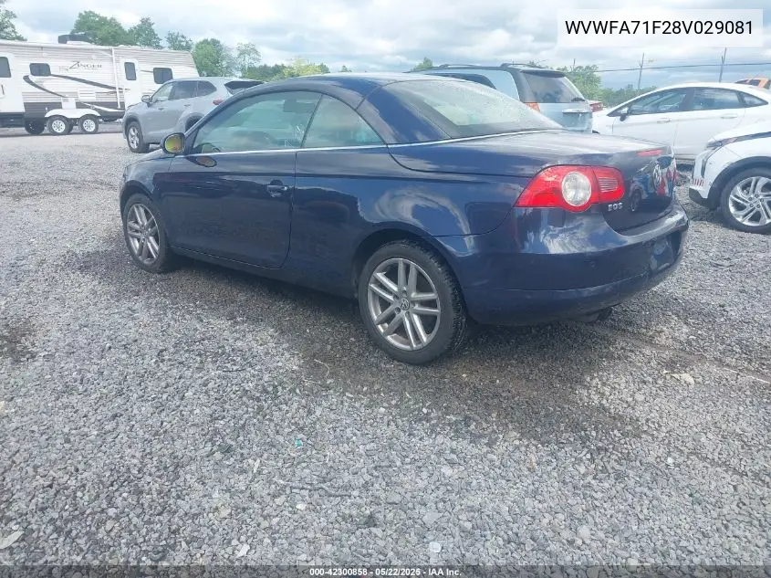 2008 Volkswagen Eos Lux VIN: WVWFA71F28V029081 Lot: 42300858