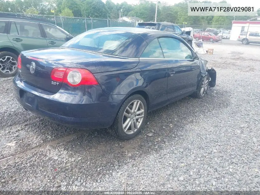 2008 Volkswagen Eos Lux VIN: WVWFA71F28V029081 Lot: 42300858