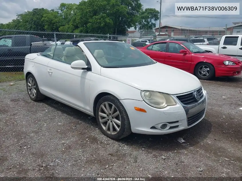 2008 Volkswagen Eos Komfort/Turbo VIN: WVWBA71F38V006309 Lot: 42447826