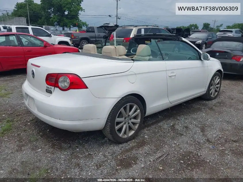 2008 Volkswagen Eos Komfort/Turbo VIN: WVWBA71F38V006309 Lot: 42447826