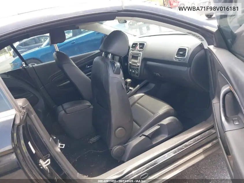 2008 Volkswagen Eos Komfort/Turbo VIN: WVWBA71F98V016181 Lot: 42511893