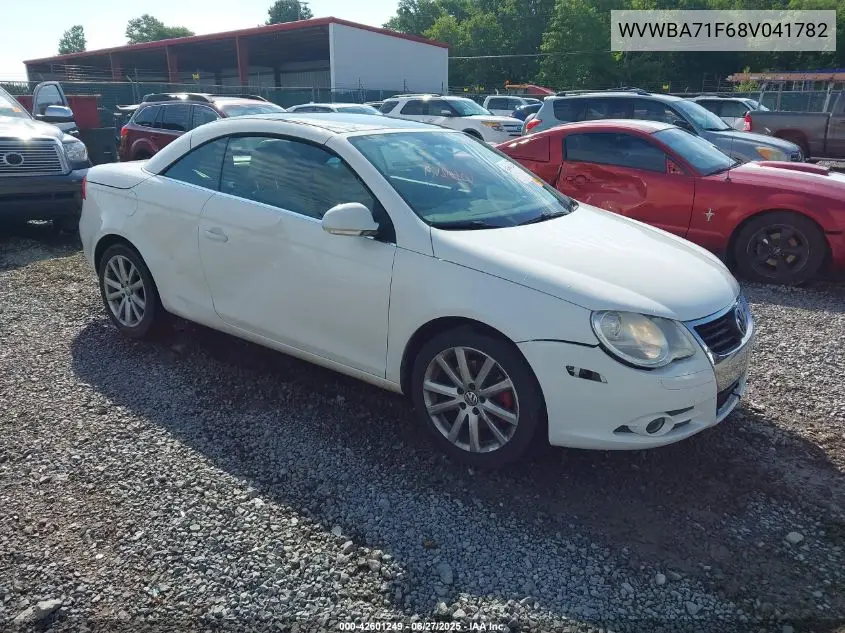 2008 Volkswagen Eos Komfort/Turbo VIN: WVWBA71F68V041782 Lot: 42601249