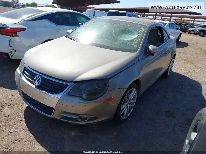 2009 Volkswagen Eos Lux VIN: WVWFA71FX9V024731 Lot: 42047754