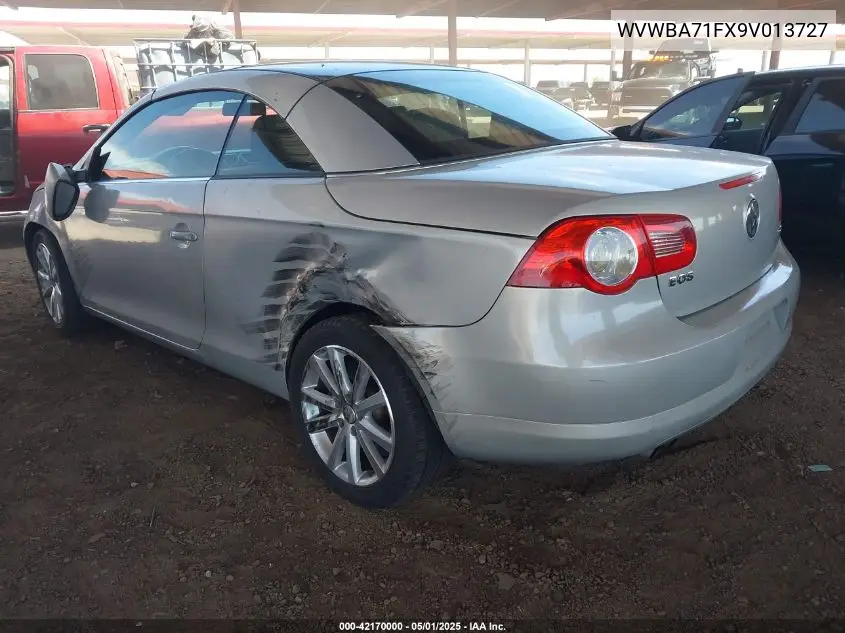 2009 Volkswagen Eos Komfort VIN: WVWBA71FX9V013727 Lot: 42170000