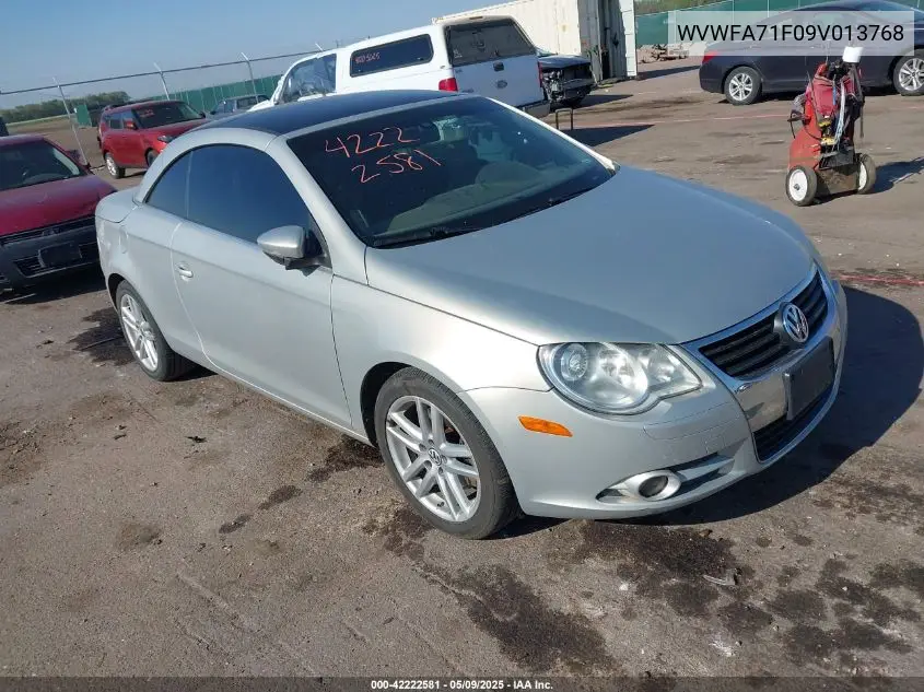 2009 Volkswagen Eos Lux VIN: WVWFA71F09V013768 Lot: 42222581