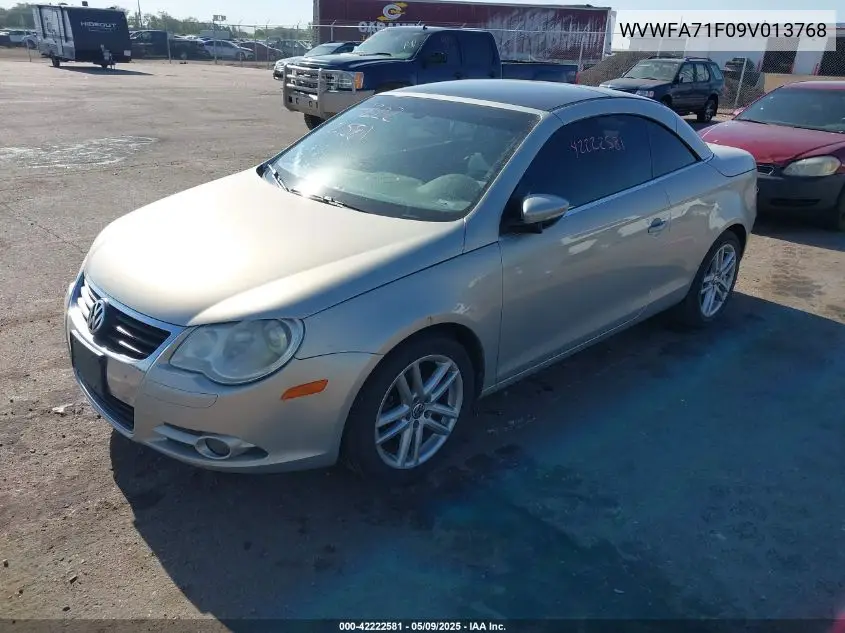 2009 Volkswagen Eos Lux VIN: WVWFA71F09V013768 Lot: 42222581