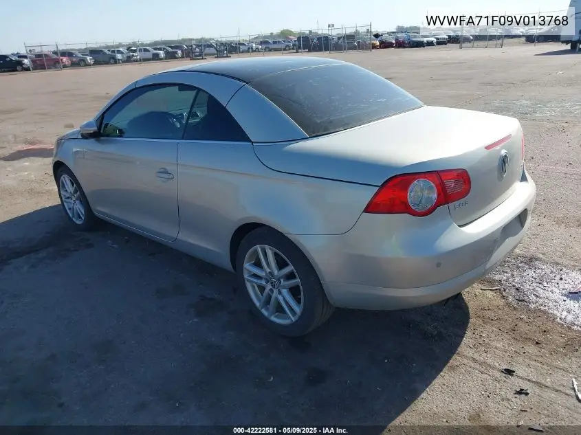 2009 Volkswagen Eos Lux VIN: WVWFA71F09V013768 Lot: 42222581