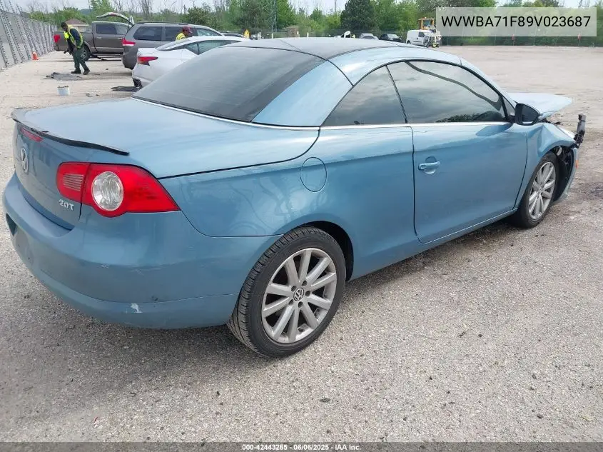 2009 Volkswagen Eos Komfort VIN: WVWBA71F89V023687 Lot: 42443265