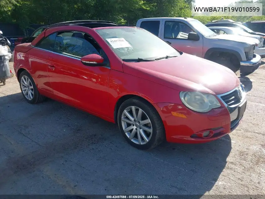 2009 Volkswagen Eos Komfort VIN: WVWBA71F19V010599 Lot: 42497566