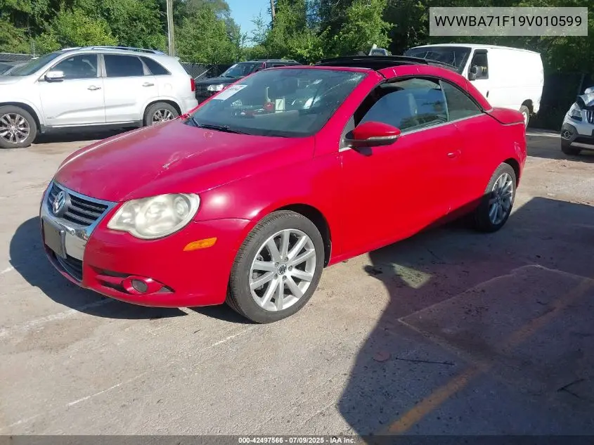2009 Volkswagen Eos Komfort VIN: WVWBA71F19V010599 Lot: 42497566
