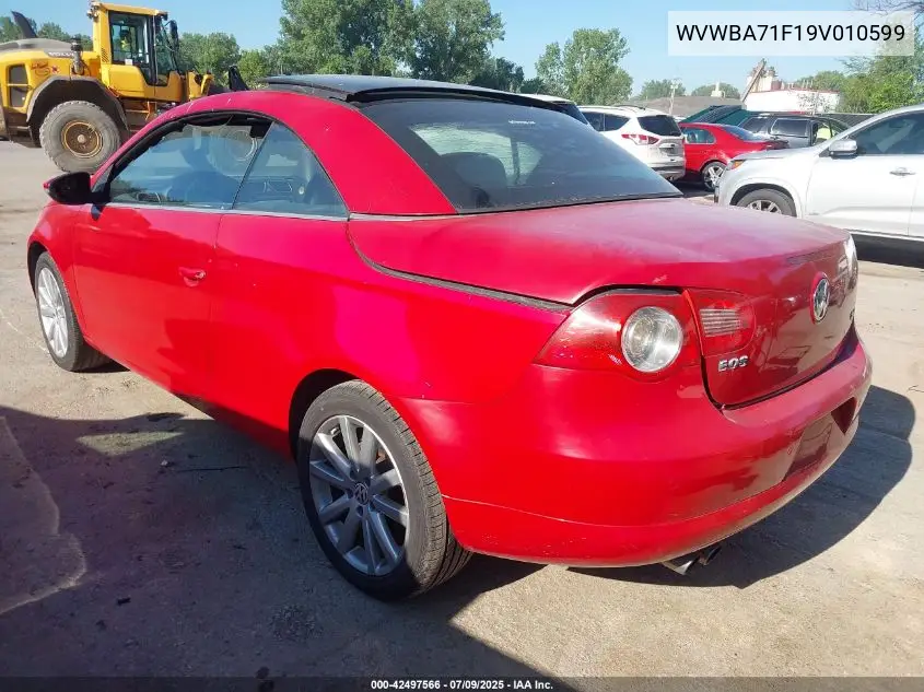 2009 Volkswagen Eos Komfort VIN: WVWBA71F19V010599 Lot: 42497566