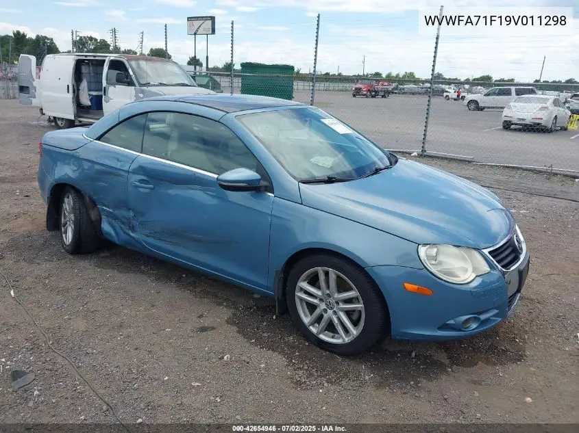 2009 Volkswagen Eos Lux VIN: WVWFA71F19V011298 Lot: 42654946