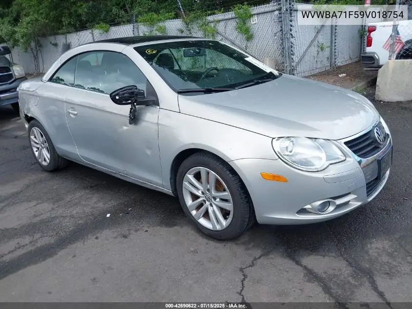 2009 Volkswagen Eos Komfort VIN: WVWBA71F59V018754 Lot: 42690622