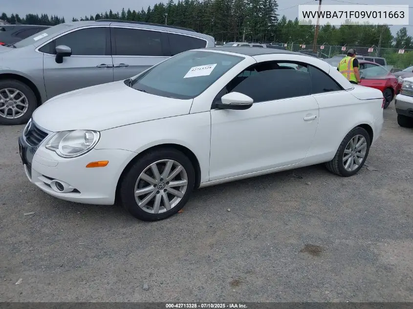 2009 Volkswagen Eos Komfort VIN: WVWBA71F09V011663 Lot: 42713328
