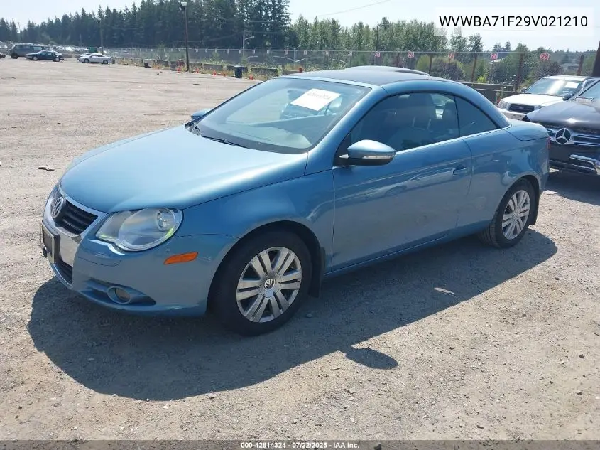 2009 Volkswagen Eos Komfort VIN: WVWBA71F29V021210 Lot: 42814324