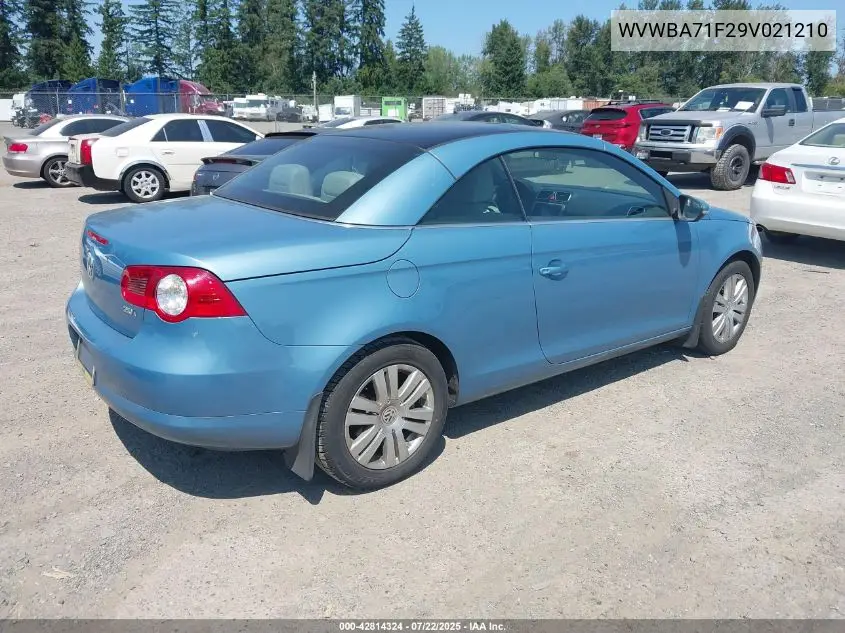 2009 Volkswagen Eos Komfort VIN: WVWBA71F29V021210 Lot: 42814324