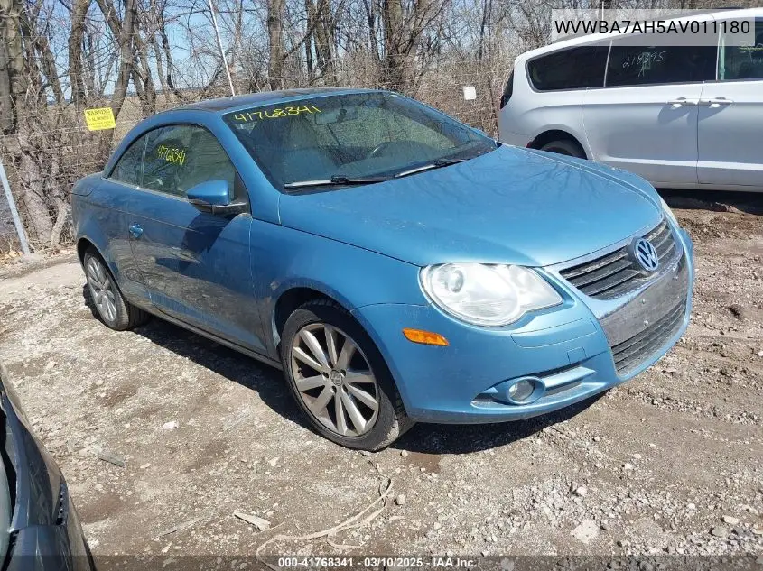 2010 Volkswagen Eos Komfort VIN: WVWBA7AH5AV011180 Lot: 41768341