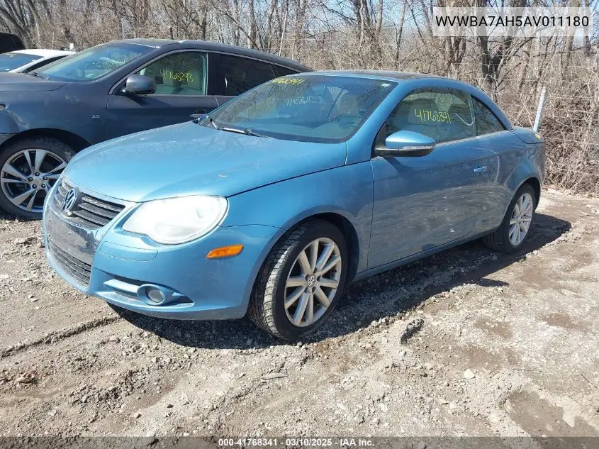 2010 Volkswagen Eos Komfort VIN: WVWBA7AH5AV011180 Lot: 41768341