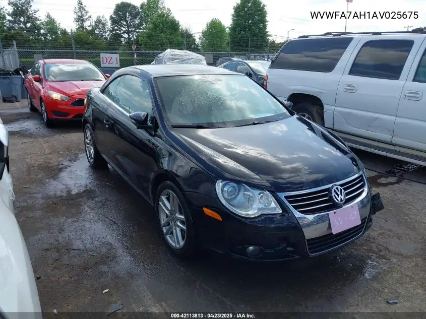 2010 Volkswagen Eos Lux VIN: WVWFA7AH1AV025675 Lot: 42113813
