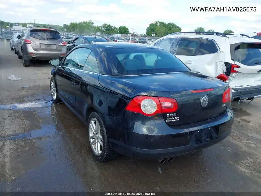 2010 Volkswagen Eos Lux VIN: WVWFA7AH1AV025675 Lot: 42113813