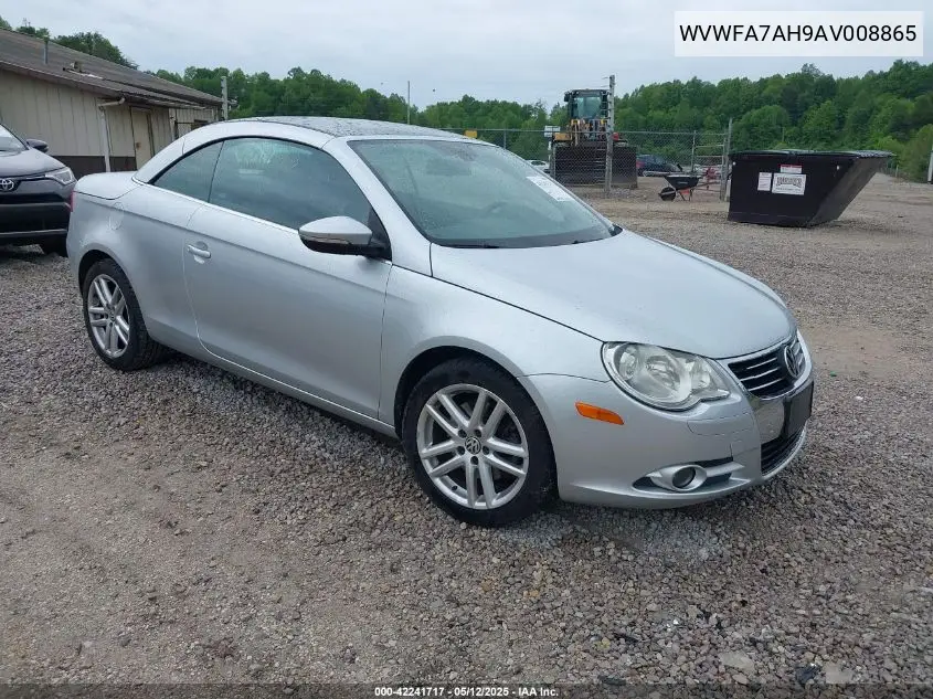 2010 Volkswagen Eos Lux VIN: WVWFA7AH9AV008865 Lot: 42241717