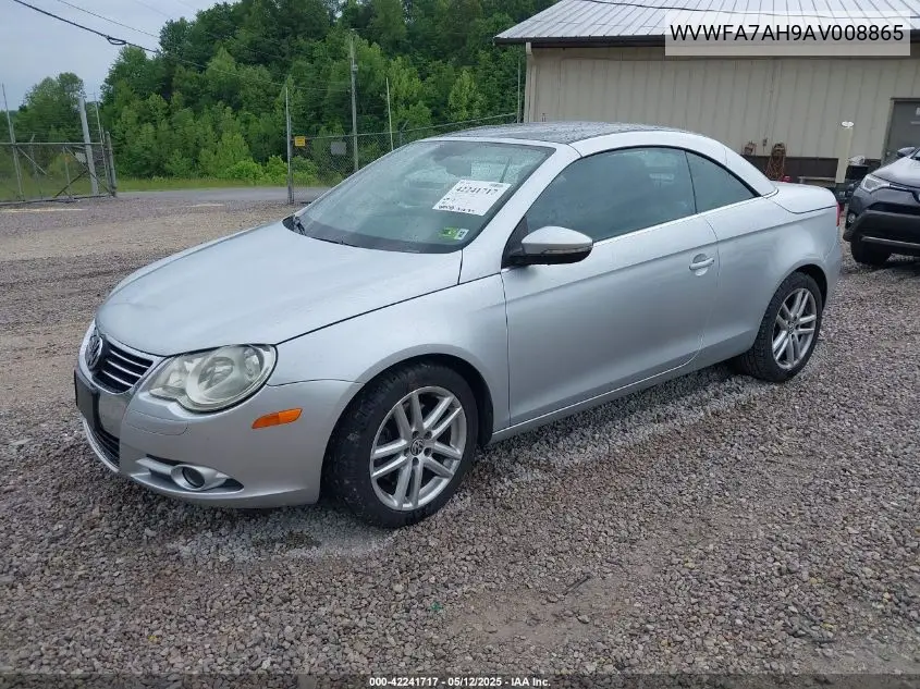 2010 Volkswagen Eos Lux VIN: WVWFA7AH9AV008865 Lot: 42241717