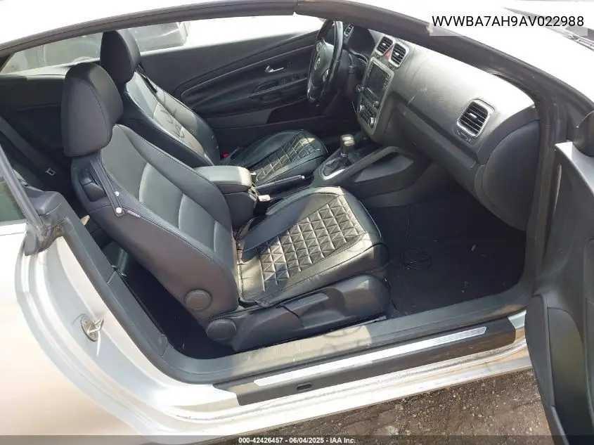2010 Volkswagen Eos Komfort VIN: WVWBA7AH9AV022988 Lot: 42426457