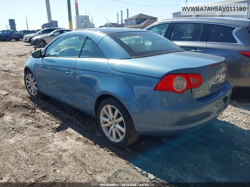 2010 Volkswagen Eos Komfort VIN: WVWBA7AH5AV011180 Lot: 42505821