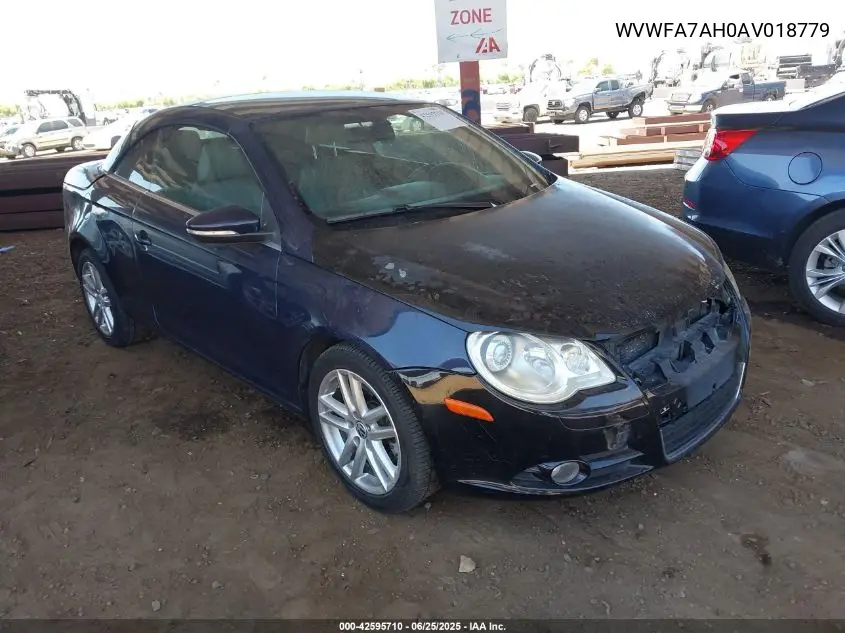 2010 Volkswagen Eos Lux VIN: WVWFA7AH0AV018779 Lot: 42595710