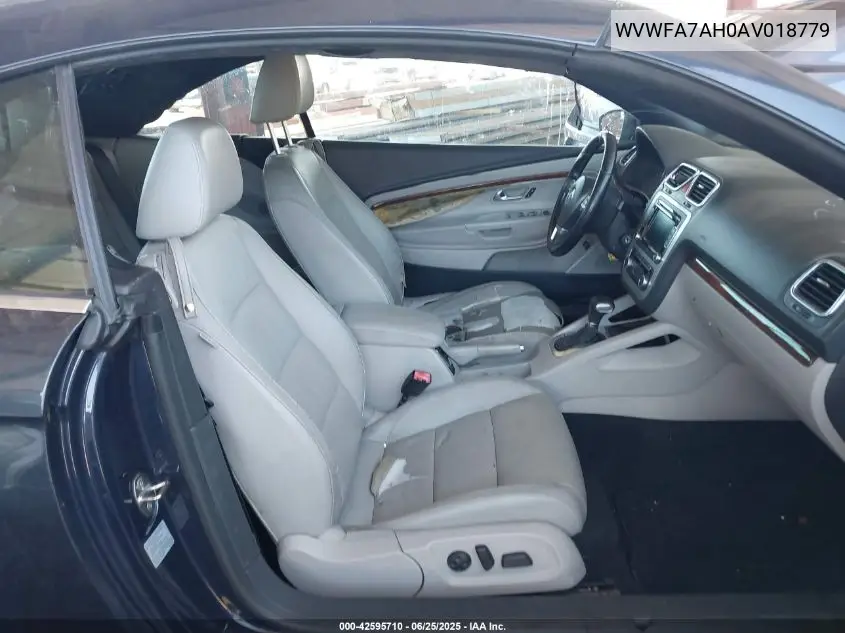 2010 Volkswagen Eos Lux VIN: WVWFA7AH0AV018779 Lot: 42595710