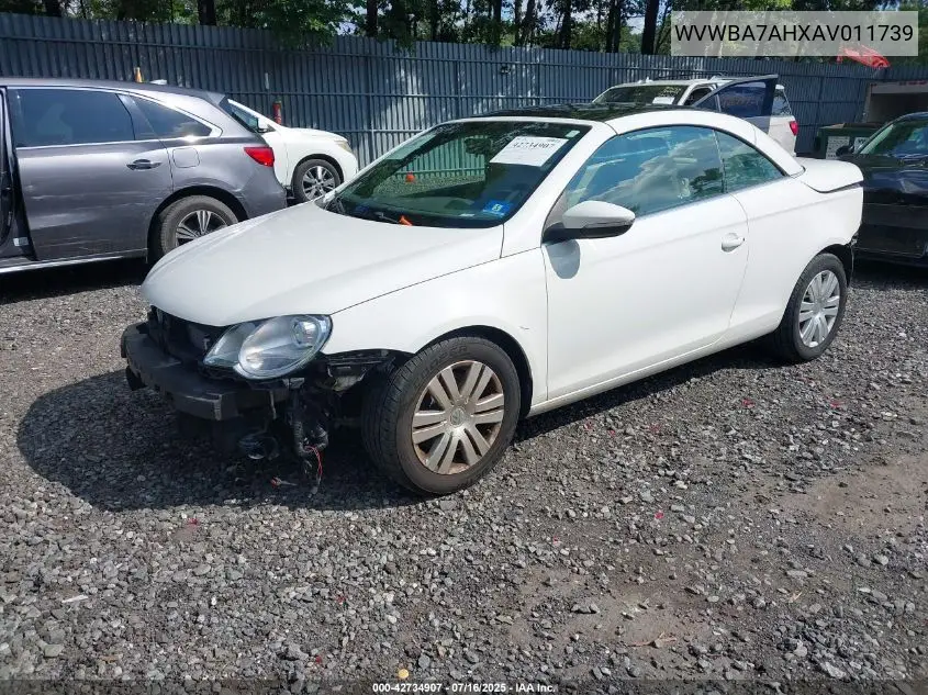2010 Volkswagen Eos Komfort VIN: WVWBA7AHXAV011739 Lot: 42734907
