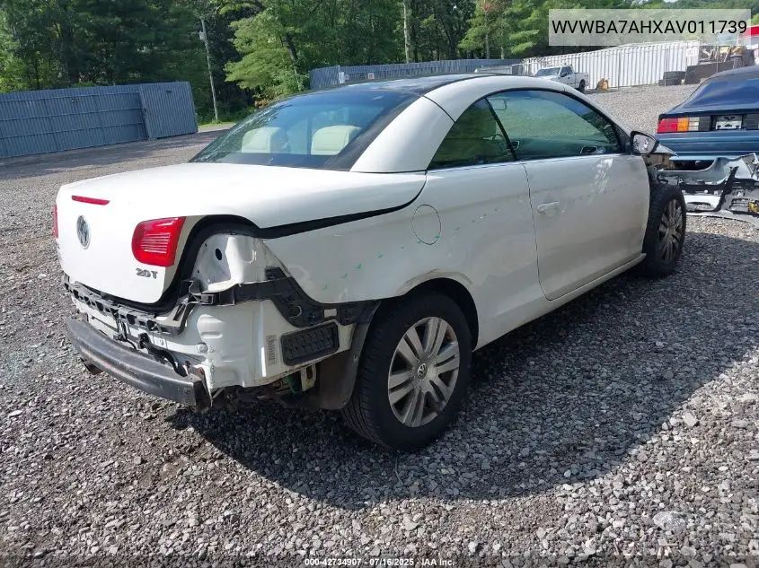 2010 Volkswagen Eos Komfort VIN: WVWBA7AHXAV011739 Lot: 42734907