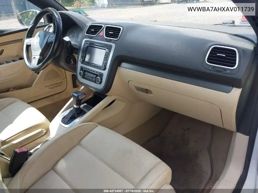 2010 Volkswagen Eos Komfort VIN: WVWBA7AHXAV011739 Lot: 42734907