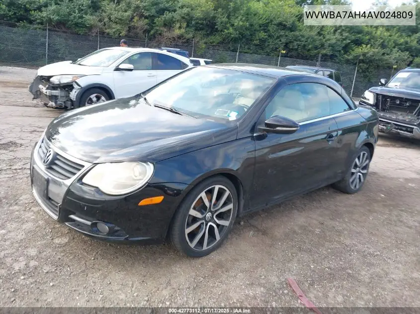 2010 Volkswagen Eos Komfort VIN: WVWBA7AH4AV024809 Lot: 42773112