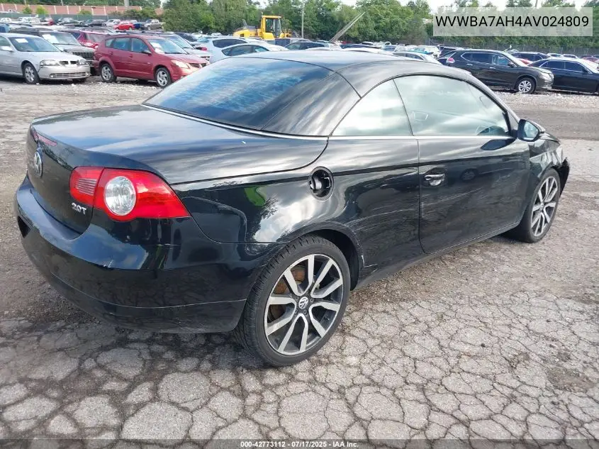 2010 Volkswagen Eos Komfort VIN: WVWBA7AH4AV024809 Lot: 42773112